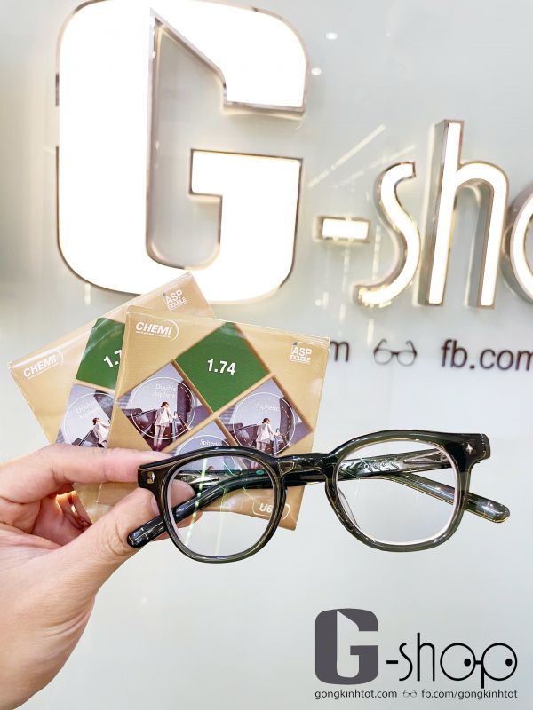 👑G-shop Acetate Signature: đường nét tròn cổ điển