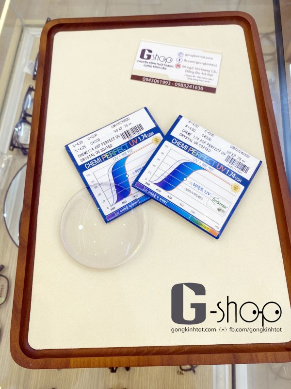 😍 Tròng kính Mỏng nhất thế giới Chiết suất 1.74 tại G-shop tại sao tuyệt đến vậy?