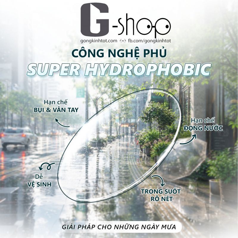 🌧️ Công nghệ Super Hydrophobic
