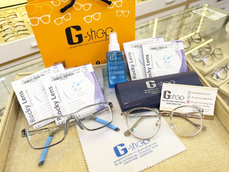 🤩Bộ đôi mắt kính siêu mỏng 1.67 Siêu Ưu Việt tại G-shop