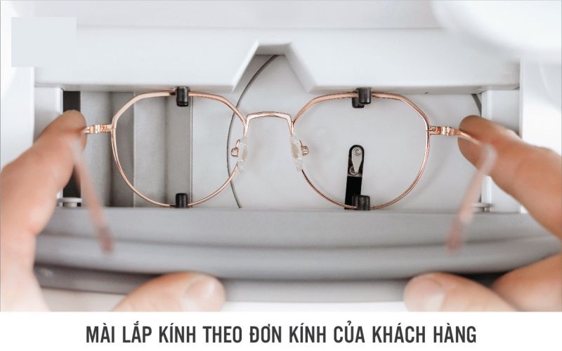 Quy trình lắp tròng kính tại G-shop