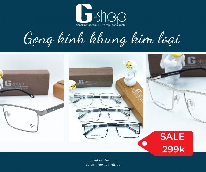 SALE Gọng kim loại cả khung BOS cao cấp nhất