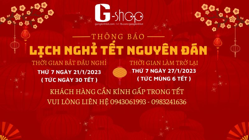 🔴 Xuân về, G-shop chúng mình xin Thông Báo lịch nghỉ Tết: