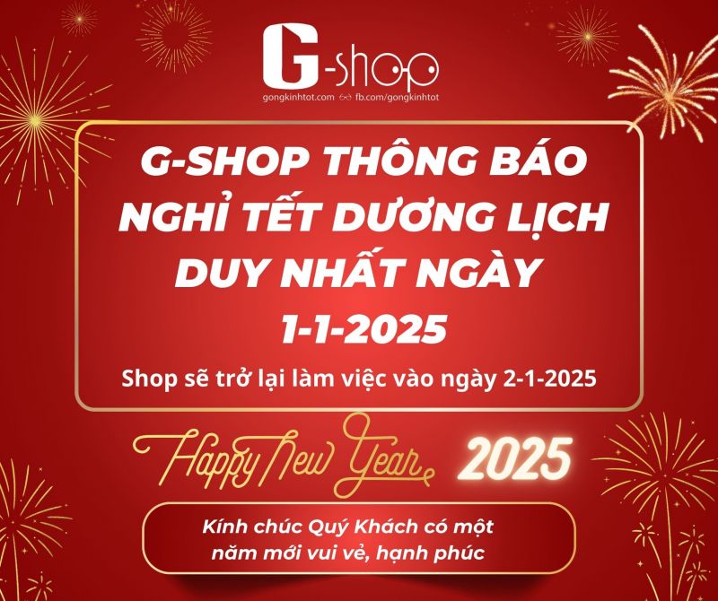 🔴G-shop sẽ nghỉ lễ 1 ngày Duy nhất 1/1/2025